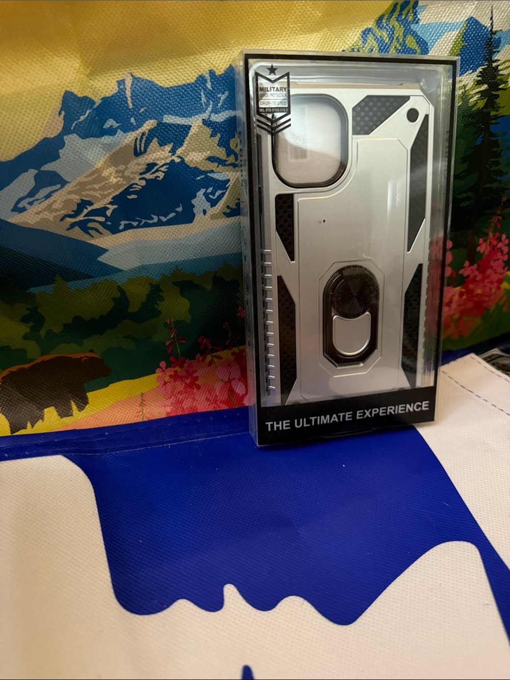 IPHONE 11 NWT Silver Rugged Protective Phone Case with Kickstand